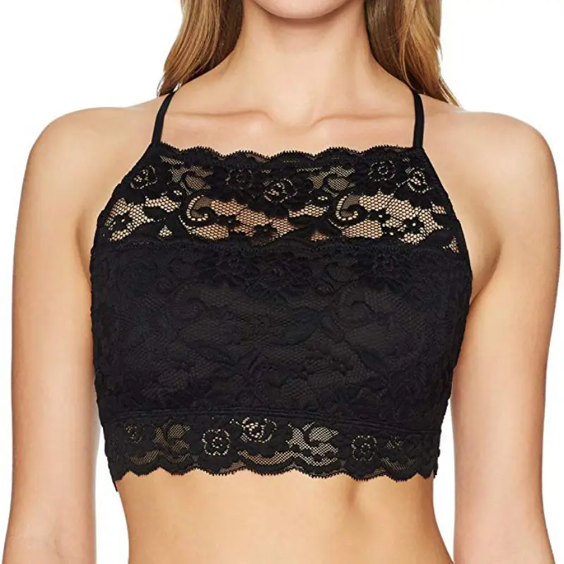 

Lace Strap Wrapped Tank Top Women Tube Top Beauty Back Sexy Bralette Intimates Push Up Tank Tops Girls Backless Body Solid Color