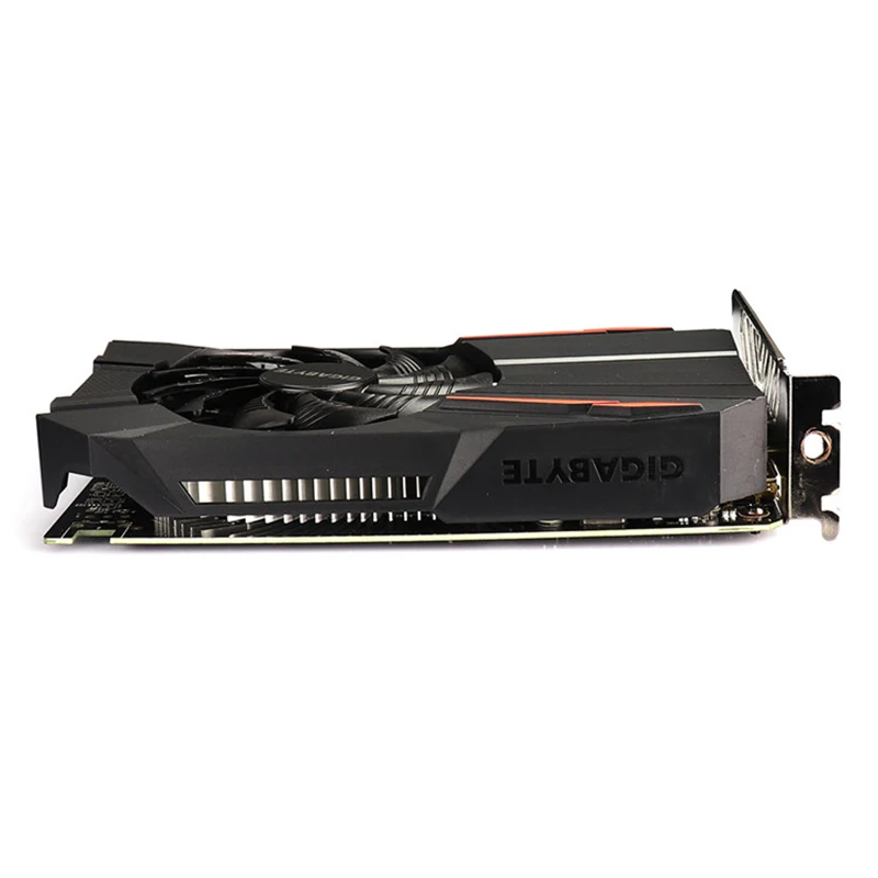 Видеокарта Gigabyte GTX1050 Ti 4 Гб с NVIDIA GeForce gtx 1050 GPU ГБ GDDR5 128 бит для ПК б/у карт|Видеокарты|