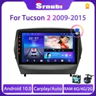 Автомагнитола Srnubi, 2 Din, Android, мультимедийный плеер, GPS, WIFI, Carplay, DVD-колонки, для Hyundai Tucson 2 Ix35 2009 - 2015