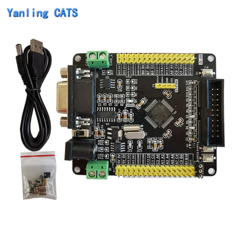 Макетная плата STM32 Arm Cortex M3 STM32F103RB RCT6 с RS232 CAN RS485 LQFP64 Pin MCU промышленный контроллер 1