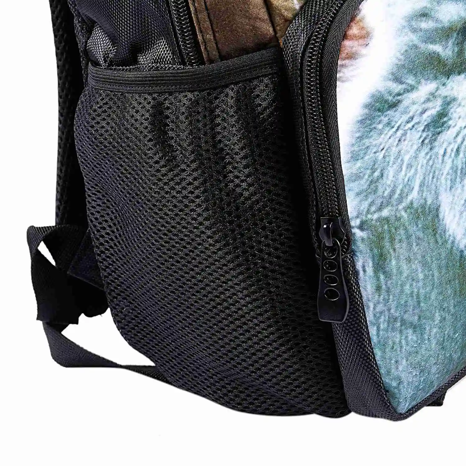 3D рюкзак с животным принтом кота школьная сумка Большой Вместительный для спорта