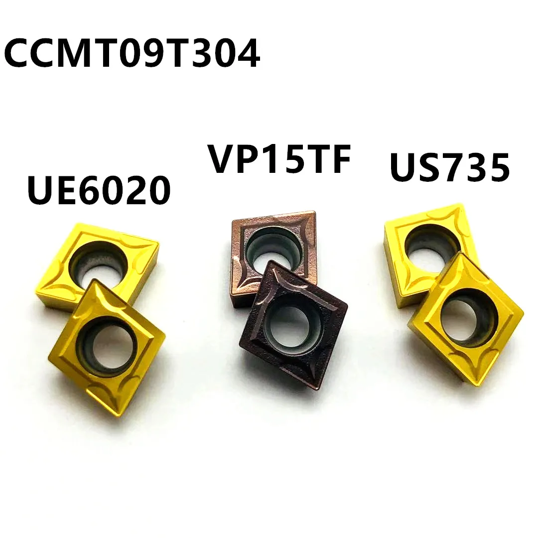 Высокое качество карбида автомобиля лезвие CCMT09T304 VP15TF UE6020 US735 станок с ЧПУ Фрезерный резак CCMT060204 токарный инструмент