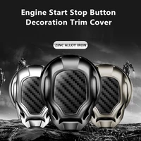car interior decoration trim engine ignition start stop push button switch button cover trim sticker 3d car interior accessorie
