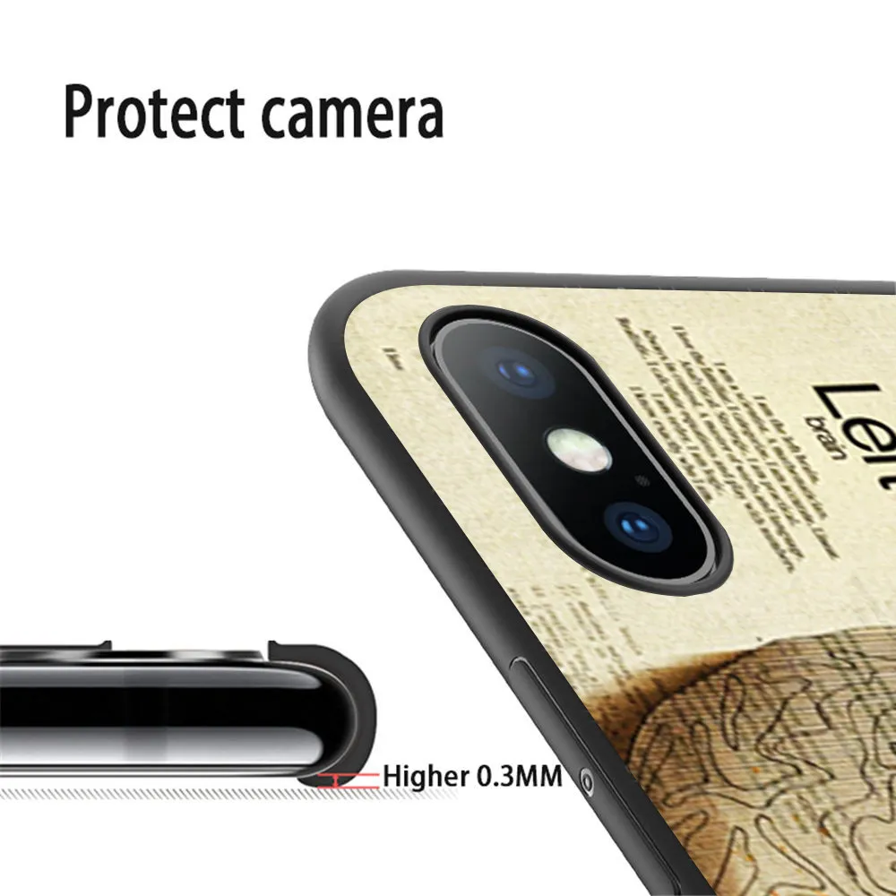Coque левое полушарие правое мозга цитаты чехлы для мобильного телефона из мягкого