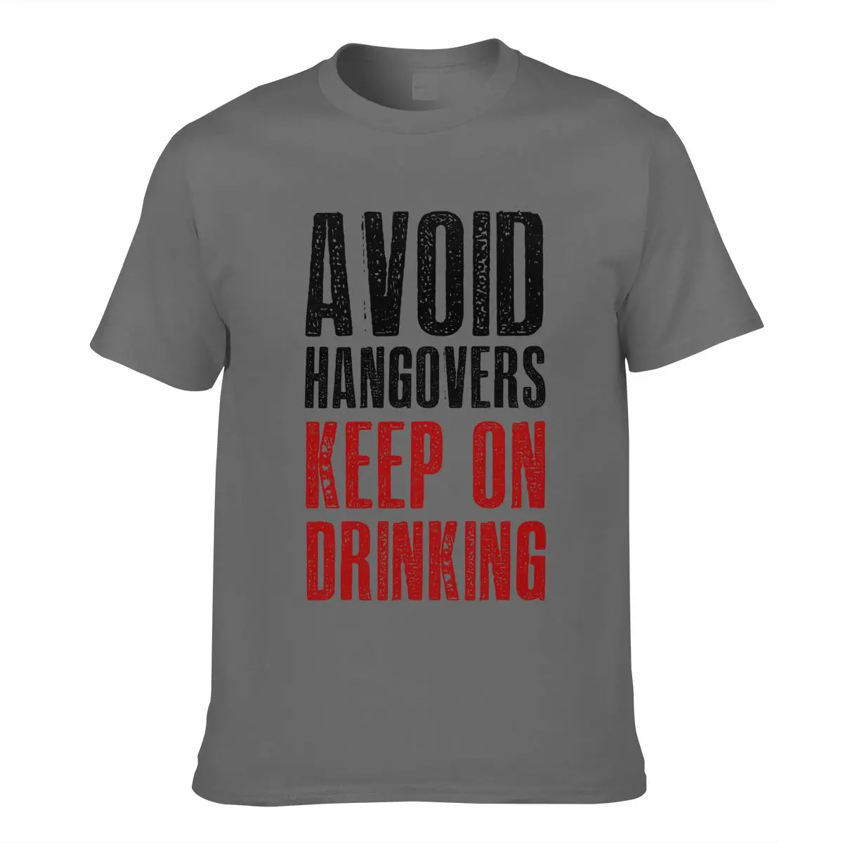 

Men tshirts Short Sleeve Cotton Soft Breathable Mens t shirts Top Casual Fashion Male Clothes Avoid Hangovers Print 2021 Summer