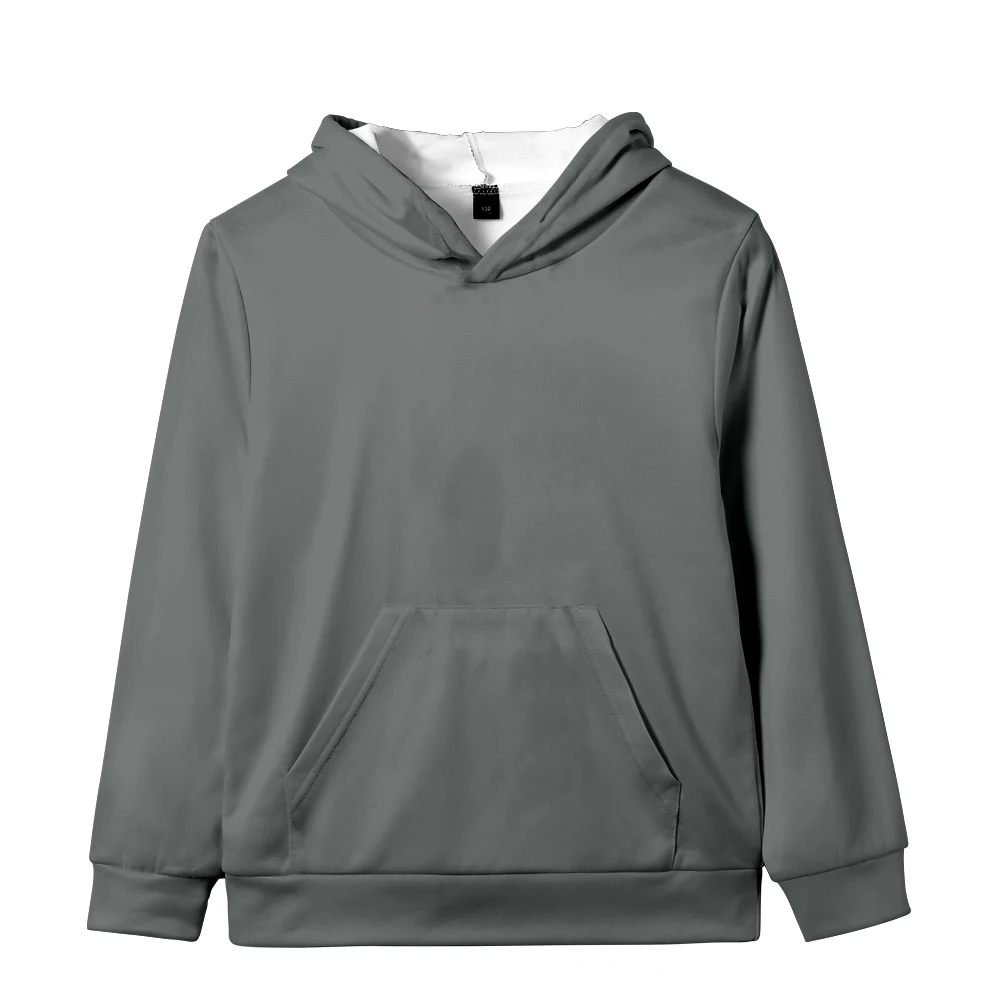 

2021 Solid Color Kids Hoodie Boys and Girls 3D Kawaii Clothes
