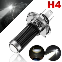 h4 9003 led headlight bulbs with lens hilo beam 5600lm 3570 smd chip spotlight for motorcycle headlamp car fog lamp 1 pack