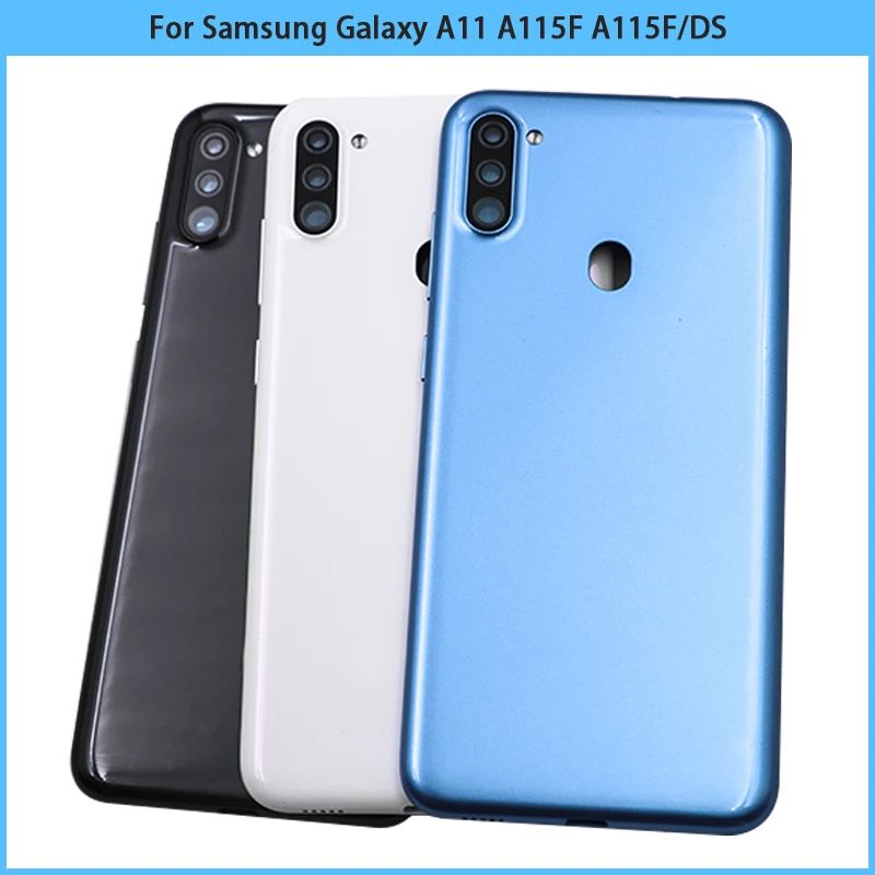 

New For Samsung Galaxy A11 A115F A115F/DS Battery Back Cover A11 Rear Door Chassis Housing Case Camera Frame Lens Replace