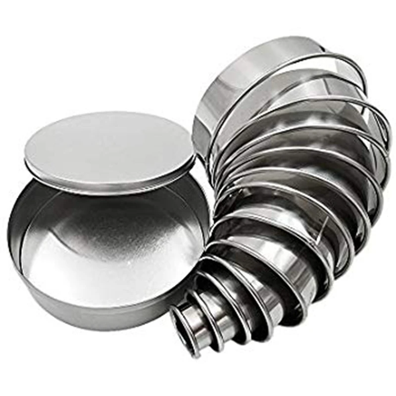 

11pcs/Set Round Cookie Moulds DIY Mousse Cake Dessert Pastry Decorating Tools Stainless Steel Practical Biscuit Cutters Circle