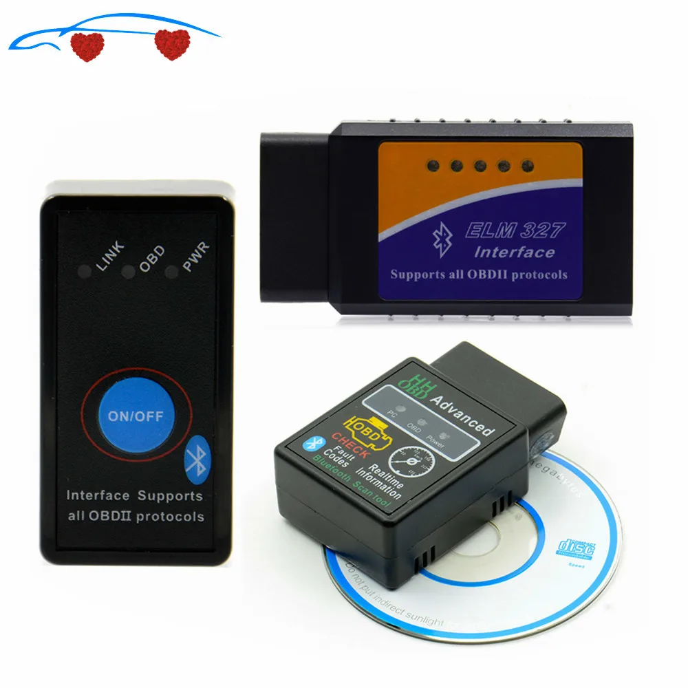 Super Elm327 Bluetooth OBD2 V2.1 Elm 327 Mini Obd2 автомобильный диагностический сканер OBDII