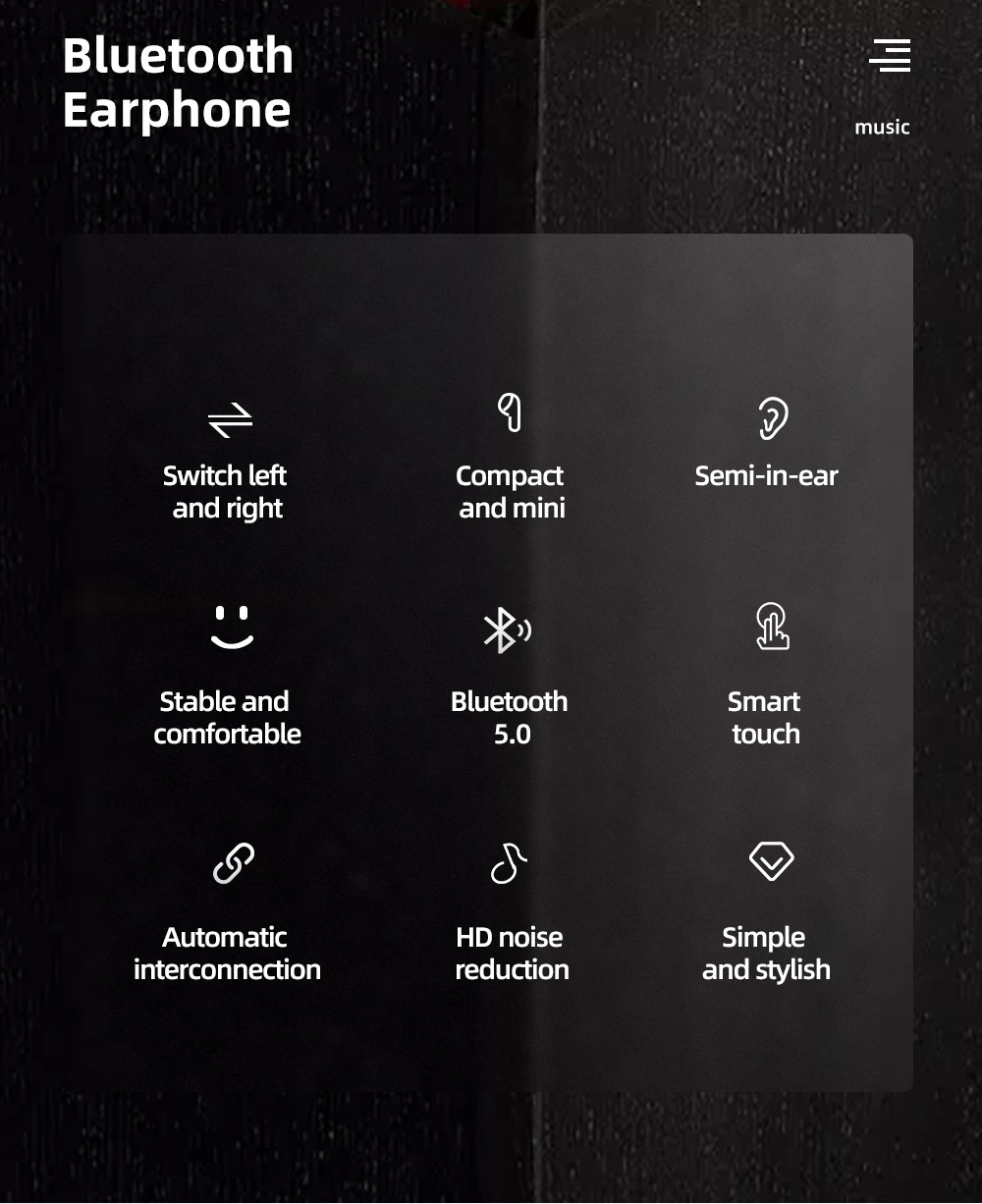 JOYROOM T06MINI TWS наушники Bluetooth 5,0 сенсорное управление Беспроводная стереогарнитура наушники-вкладыши с микрофоном HIFI качество тона