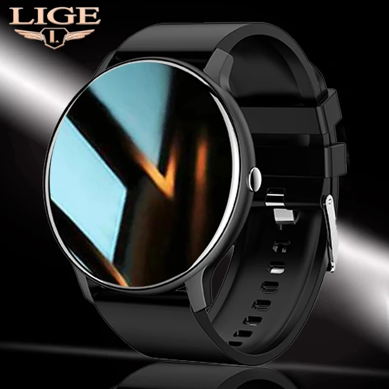 LIGE Women Smart Watch Real-time Weather Forecast Activity Tracker Heart Rate Sports Ladies Smart Watch Men For Android IOS men s and women s sports smart watch bracelet with heart rate monitoring and real time weather forecast function android ios