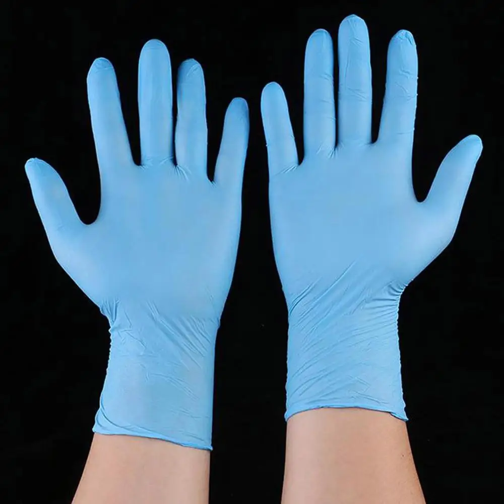 

50 disposable gloves rubber cleaning food gloves universal home garden cleaning gloves household cleaning blue