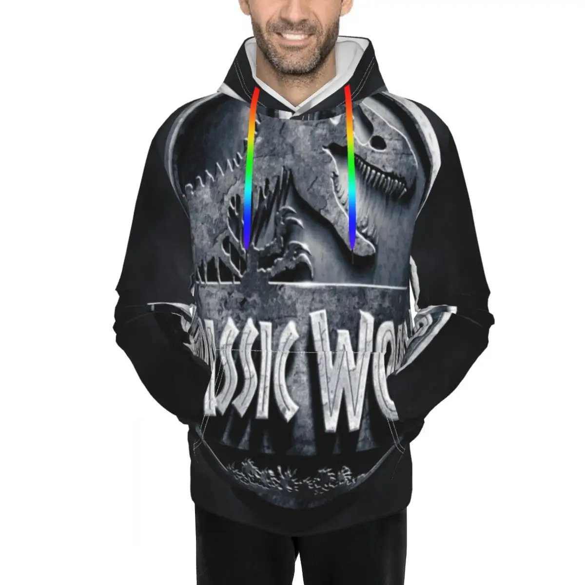 

Jurassic ParkMen's Hoodie Sweatshirt Cosplay Costume Outerwear Pullovers Tops