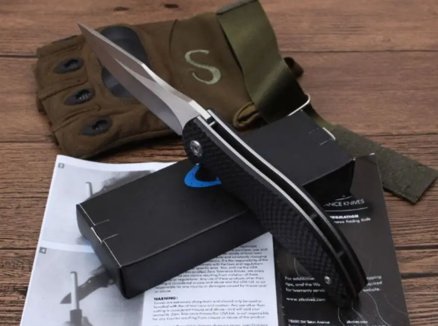 Нож ZT 0606 ZT0606 3 цвета складное лезвие Ручка G10 шариковый подшипник карманный