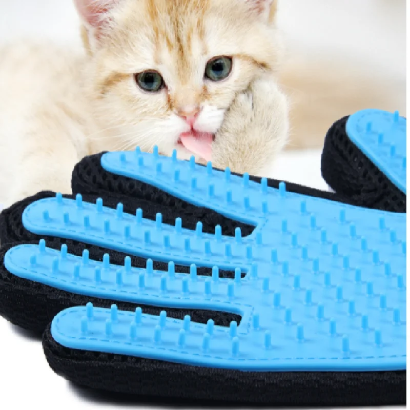 

Silicone Dog Pet Grooming Glove for Cats Brush Comb Deshedding Hair Gloves Dogs Bath Cat Cleaning Pets Supplies Dog Animal Combs