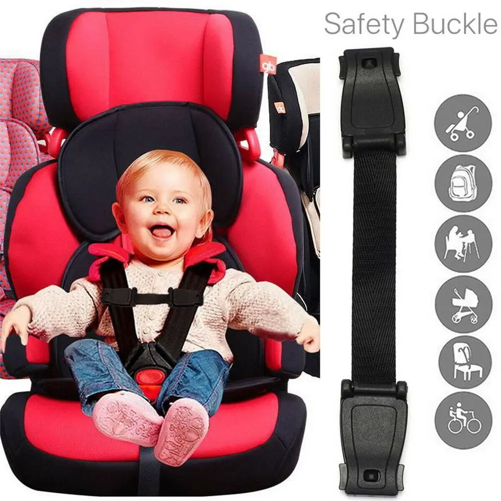 

Buggy Highchair Travel Universal Adjustable Car Seat Strap Safety Harness Lock Chest Clip Backpack Button