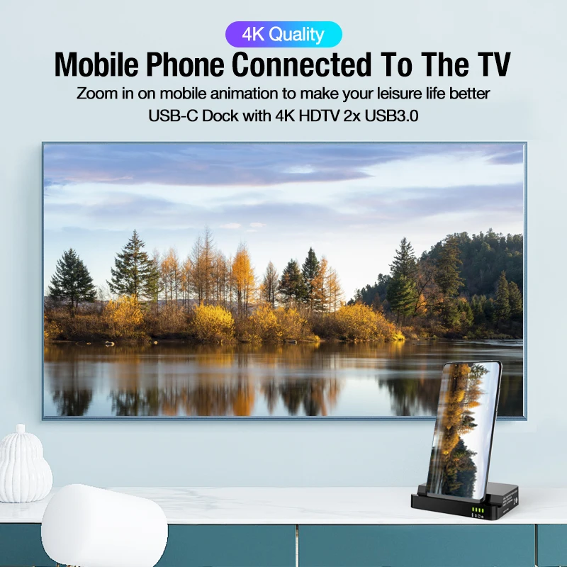Док станция USB Type C для Samsung S10 S9 Huawei P30 P20 Pro|Док-станции| |