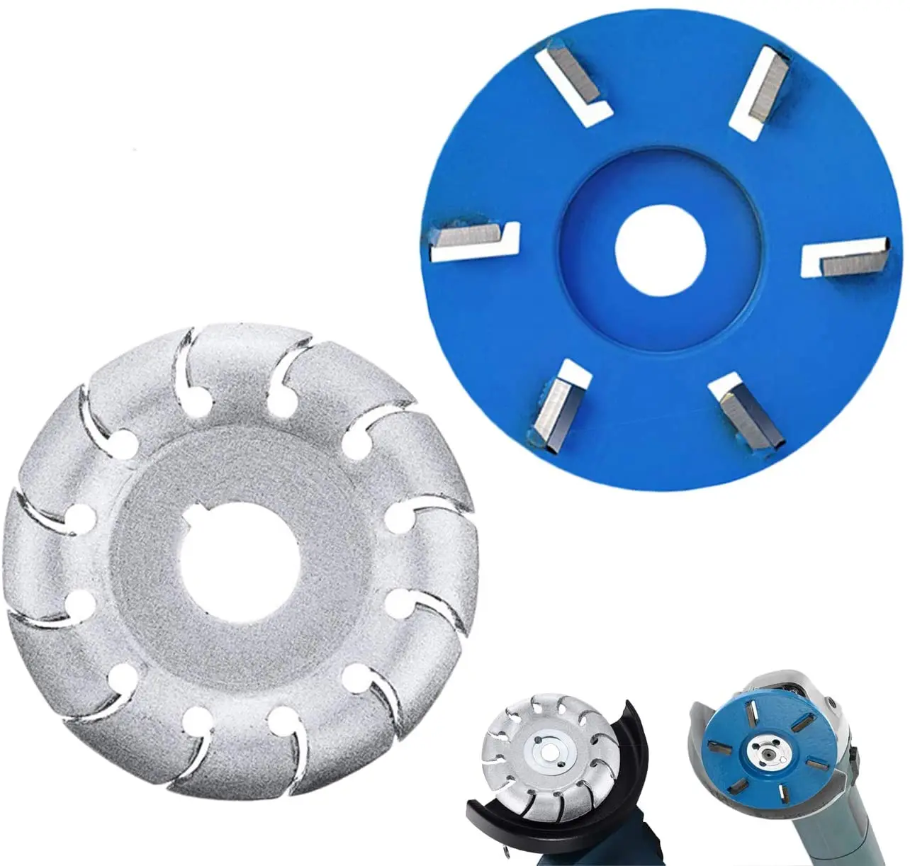 

12 Teeth Wood Carving Disc Extreme Shaping Disc Angle Grinder Woodworking Tool,6T Carving Disc Woodworking Milling Cutter