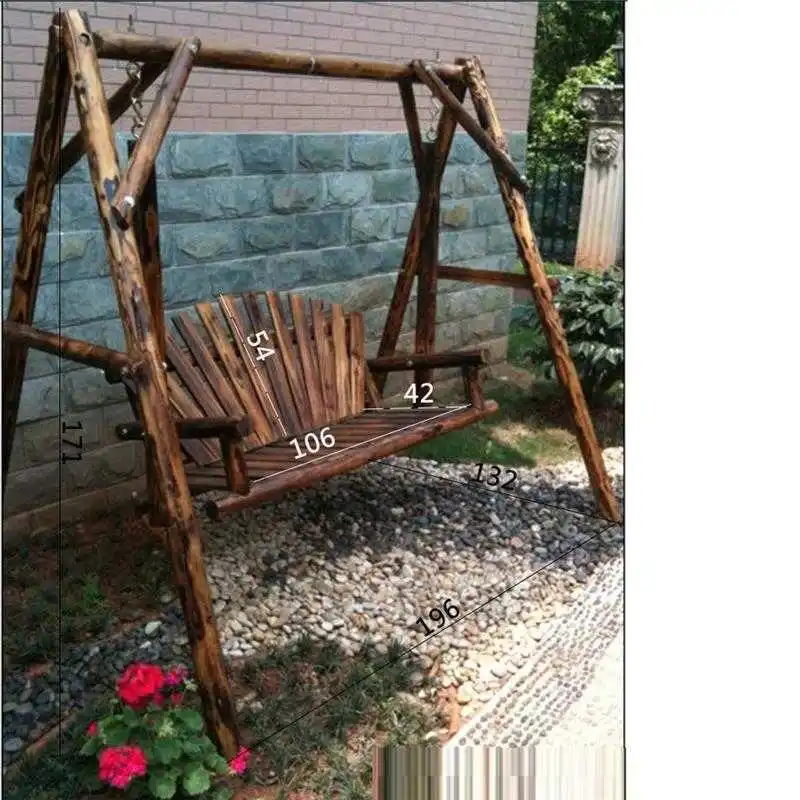 

Tuinmeubelen Balcony Schommel Hamac Wood Garden Furniture Hanging Shabby Chic Mueble De Jardin Wooden Retro Swing Chair