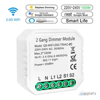 tuya dimmer smart switch module esp8266 10a relay breaker controller wifi switch voice control works with alexa echo google home