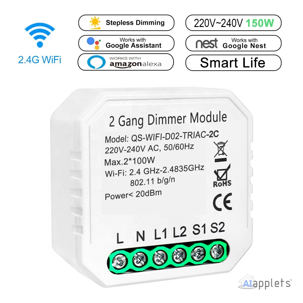 Умный диммер Tuya Esp8266 модуль переключателя с Wi Fi 10 А работает Alexa Echo Google