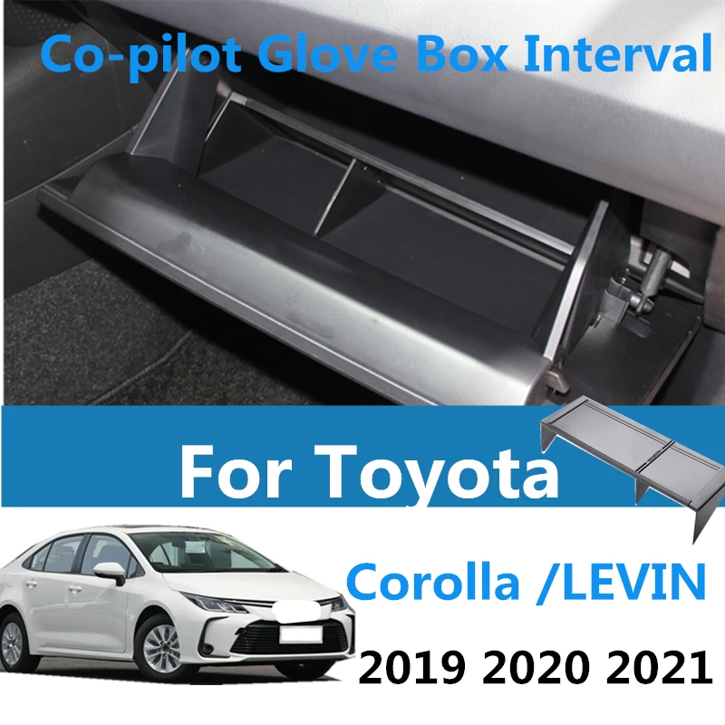 

Co-pilot Glove Box Interval For Toyota Corolla 2019 2020 2021 Toyota LEVIN Car Glove Storage Cosmetic Box Partition Accessories