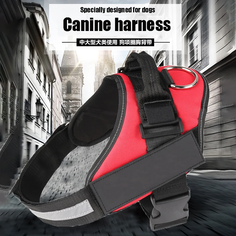 

Dog Sling Reflective and Breathable Adjustable Pet Sling Dog Vest Outdoor Dog Walking Supplies Pet Leash Durable and Multi-style