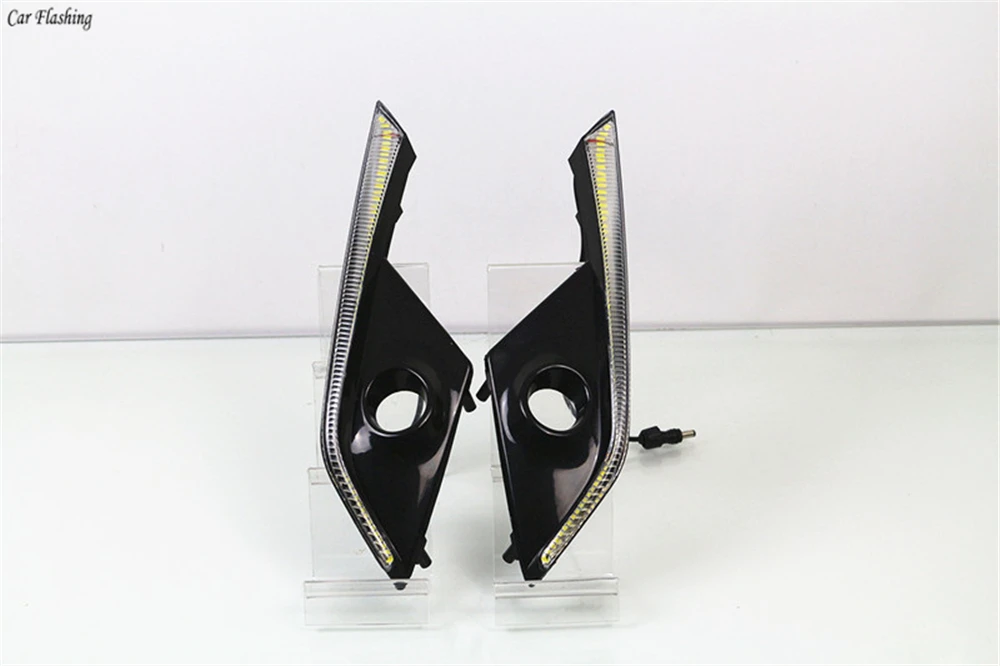 Автомобильный мигающий 2 шт. автомобильный DRL светодиодный светильник дневного