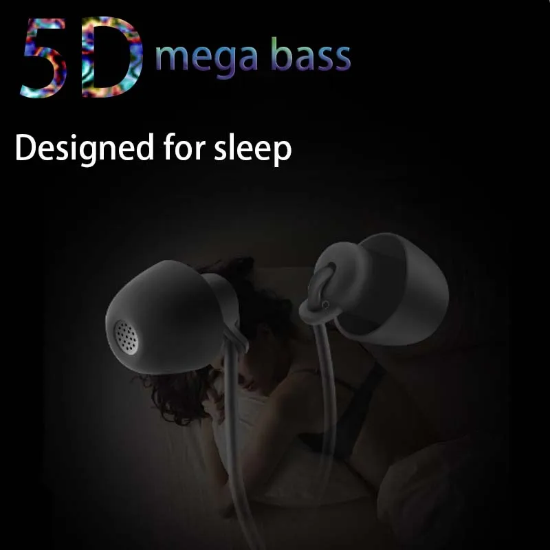 Мини-гарнитура с проводным сабвуфером звуконепроницаемый мягкий силиконовый