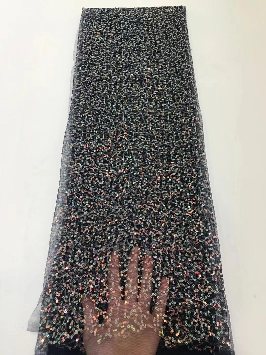 

African Lace Fabric 2021 High Quality Lace With Sequins French Lace Fabric Embroidery Nigerian Lace Fabrics For Party