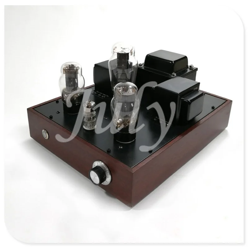 6N1 6P3P EL34 tube amplifier 7w + red walnut case finished machine or kit mellow tone | Обустройство дома