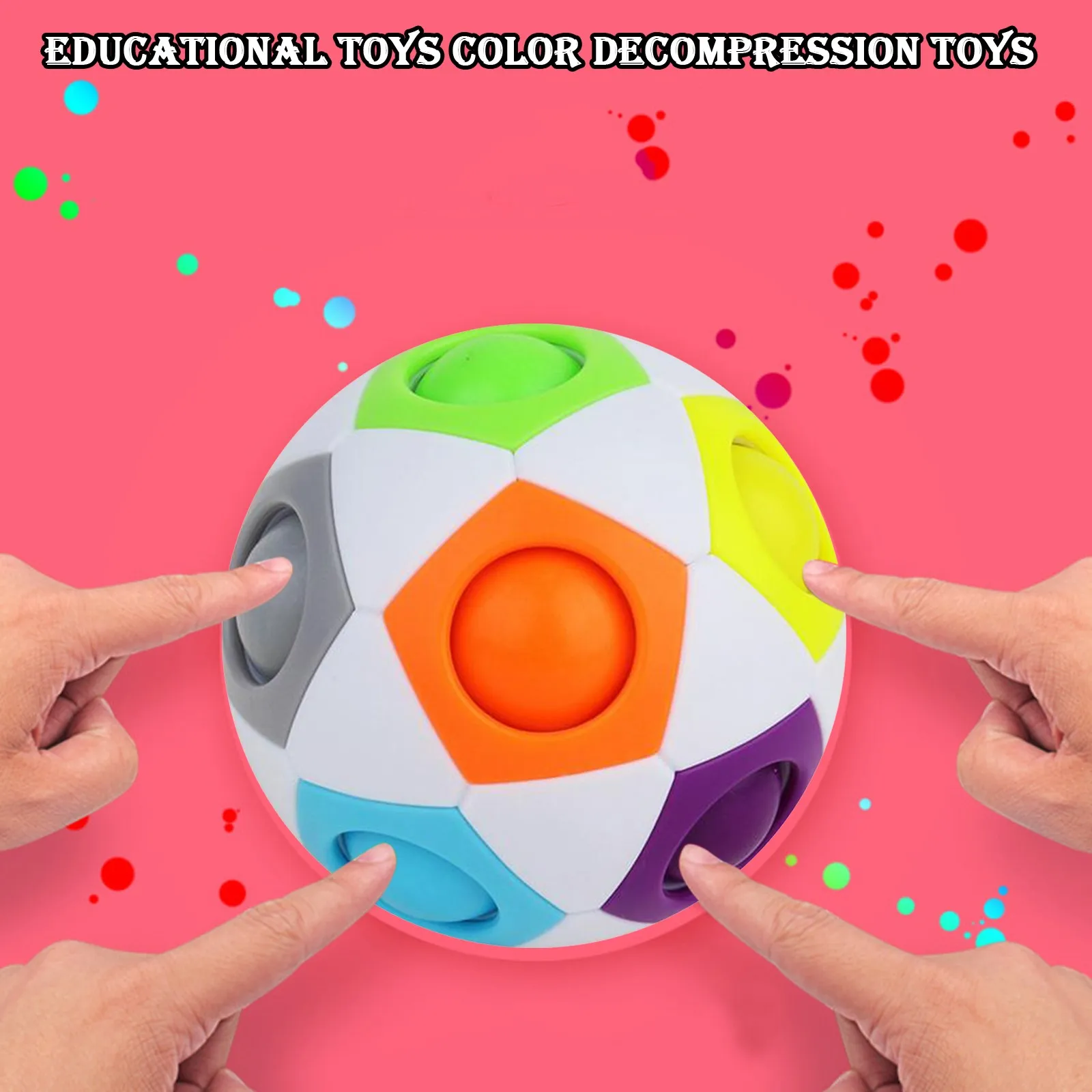 2021 волшебный Радужный шар фиджет Спиннер головоломка игрушка Роман развивающие