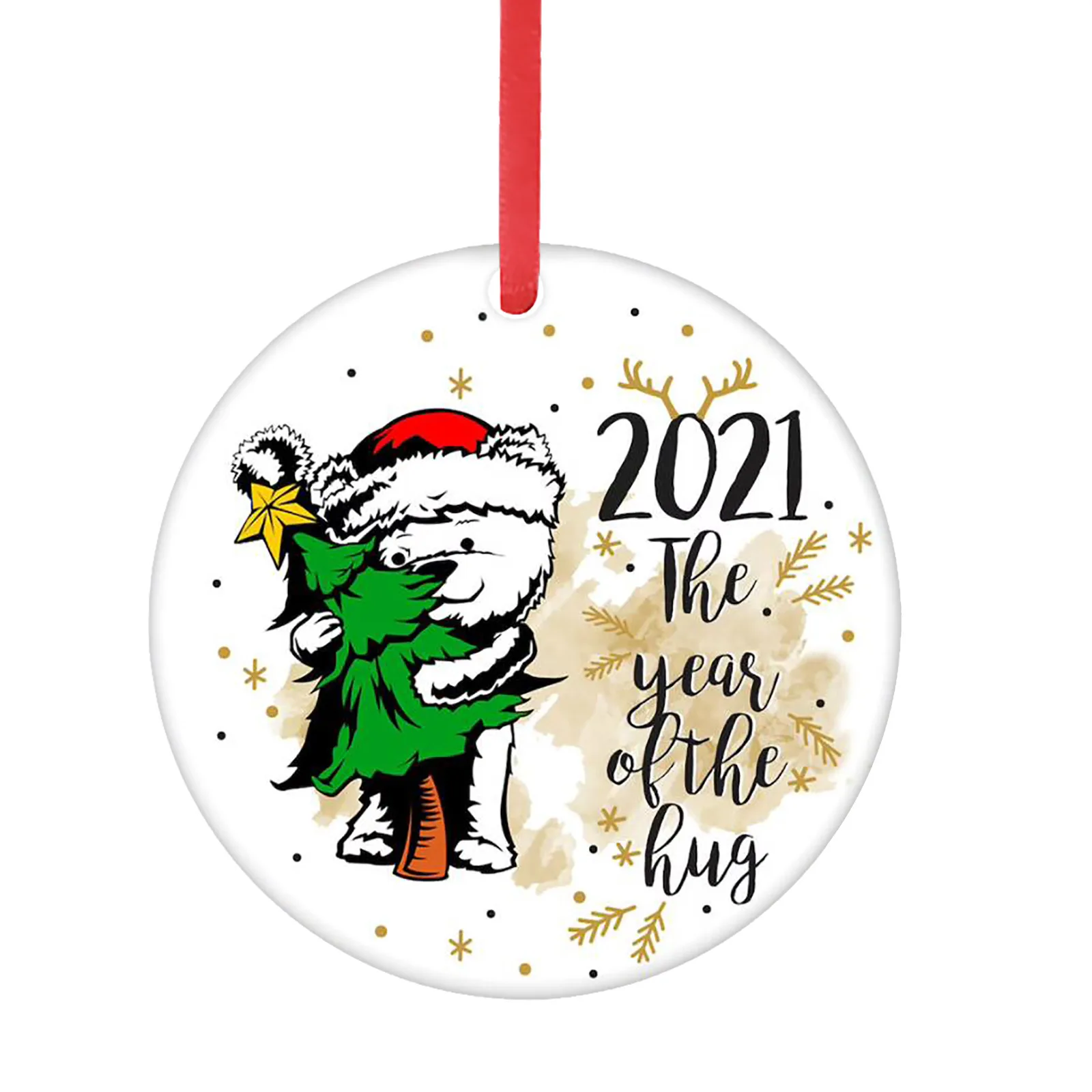 

Christmas 2021 Wooden Pendants Xmas Tree Hanging Ornaments Diy Wood Crafts For Home Christmas Party New Year Decorations #40