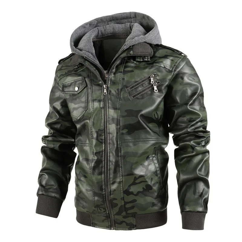 

New Men's Leather Jackets Autumn Casual Motorcycle PU Jacket Biker Leather Coats Brand Clothing