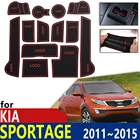 Противоскользящий резиновый коврик для чашки, дверной паз, коврик для KIA Sportage MK3 SL R 2011  2015 2012 2013 2014 2015, аксессуары, коврик для телефона