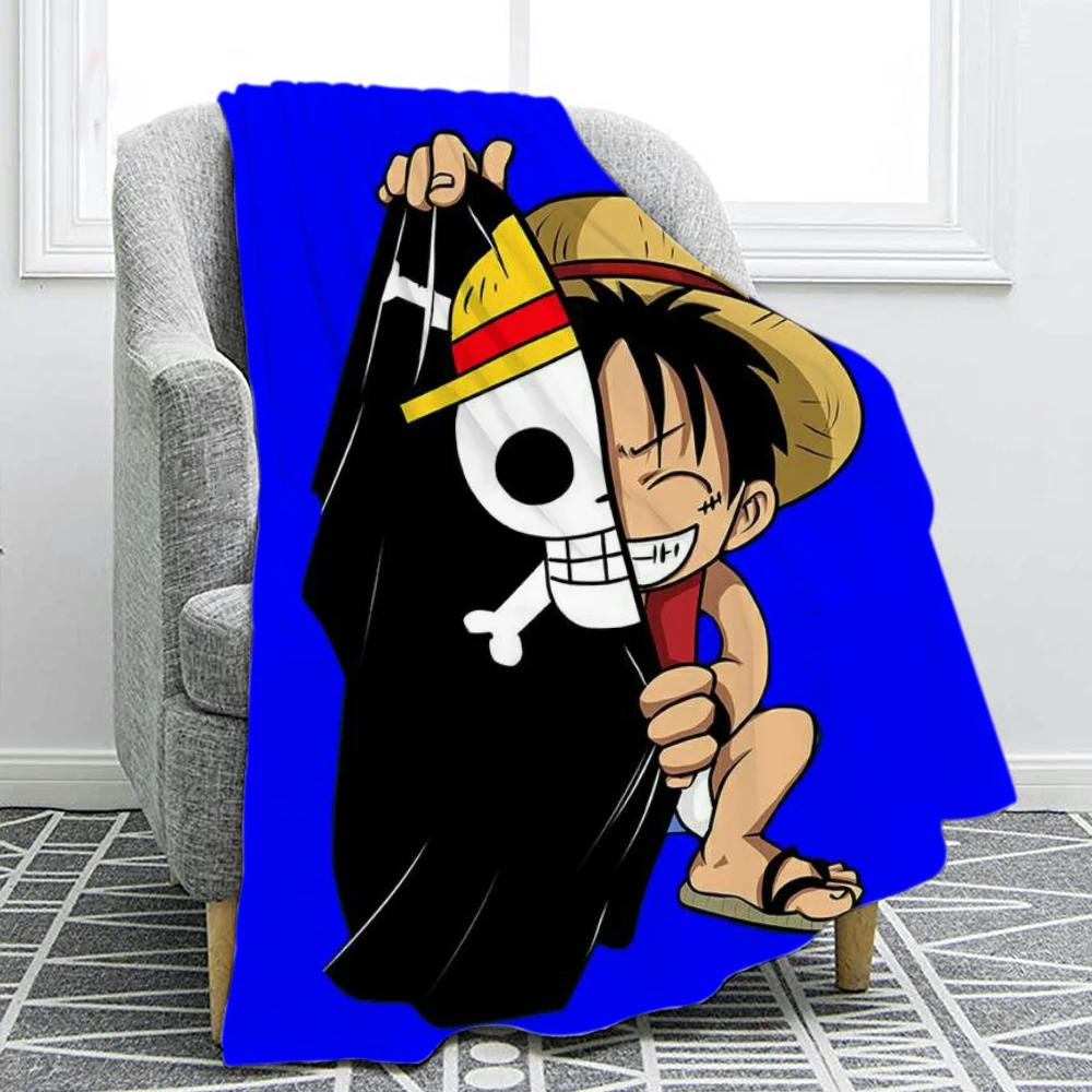 

Мягкое легсветильник фланелевое одеяло с 3D принтом Луффи в стиле аниме, покрывало для детей и взрослых, декоративное постельное белье для д...