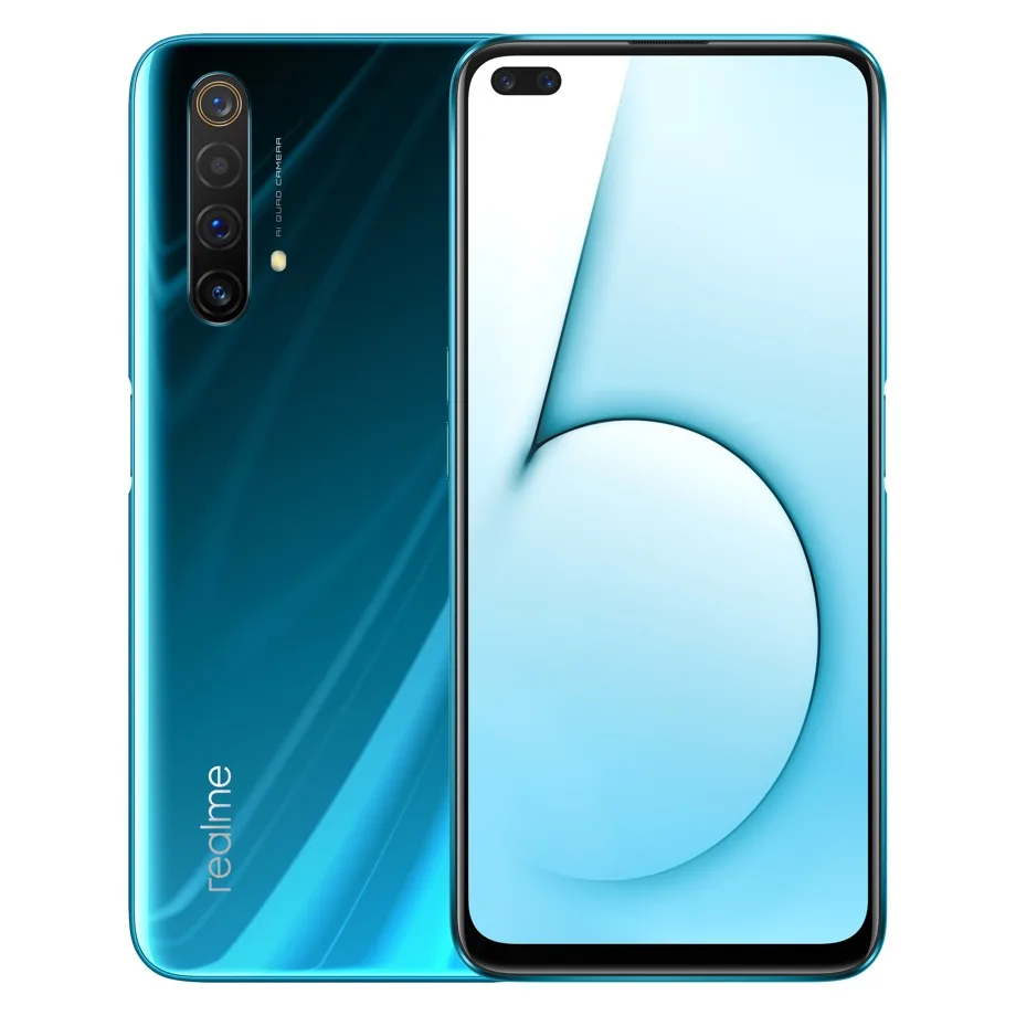 Новый Realme X50 5G мобильный телефон 6 57 Inch 8 ГБ + 128 Snapdragon 76 Android 10 Камера 64MP мгновенная