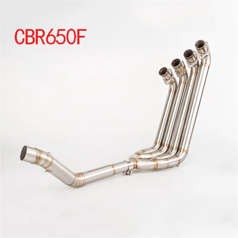 

Motorcycle modified exhaust pipe muffler CBR650F full Link Pipe stainless steel CBR650F exhaust pipe middle Link Pipe