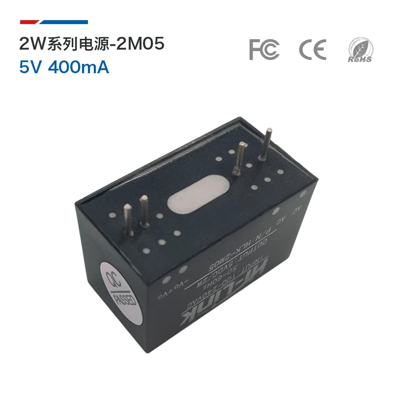 

Free shipping 1pcs / lot HLK-2M05 AC-DC regulated insulation power supply module 2m05 220v for 5v400ma2w