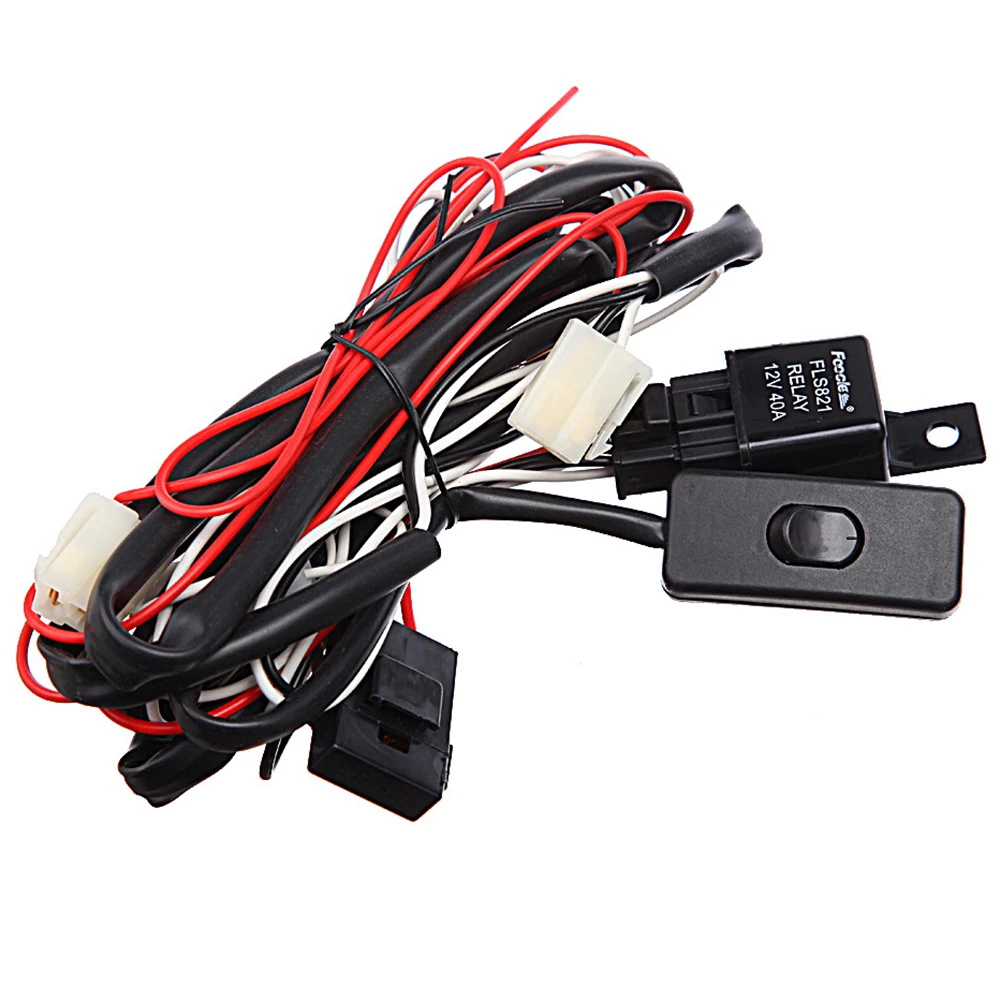 2 шт. Противотуманные фары решетка переключатель ламп жгут проводов