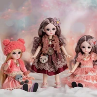 16 bjd doll full set female body baby dolls with clothes hairs eyes makeup dolls kpop idol surprise toys gifts for kids girls