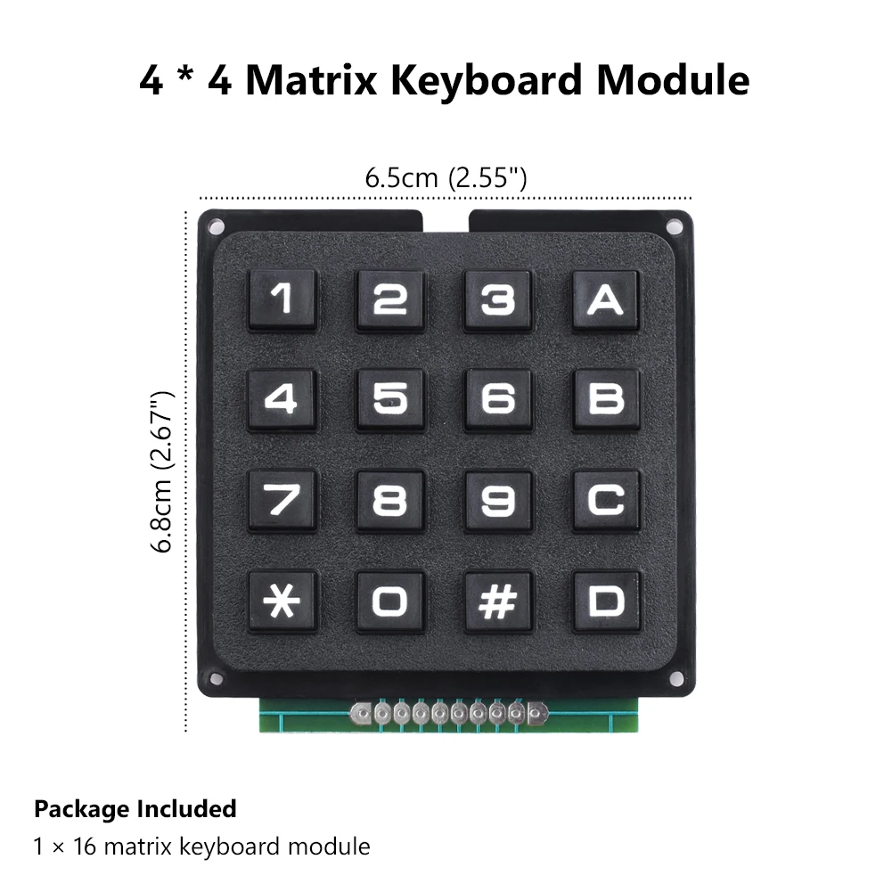 4x4/3x4 Matrix Module 12-16 Keys Pad Keyboard Board Program Signal Control Switch Array Arduino Favor | Электроника