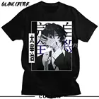 Футболка мужская с коротким рукавом, супер крутая Модная рубашка с принтом японских комиксов Bungou, бродячие псы, дазай Осаму, хип-хоп