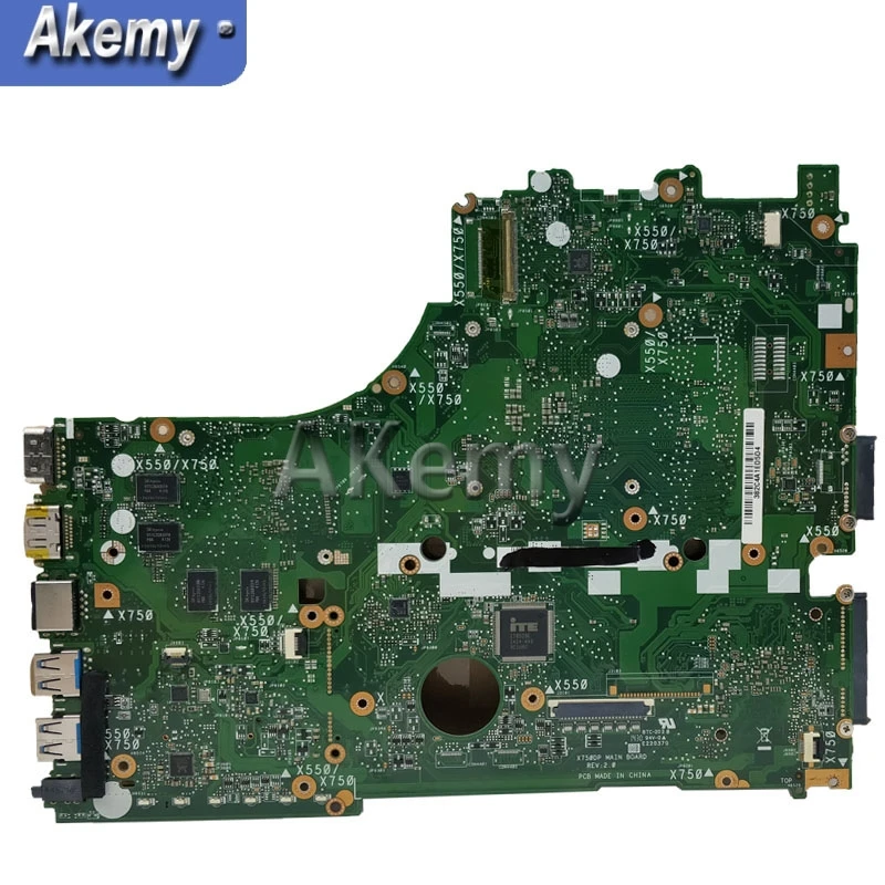 AK K550D X750DP материнская плата для ноутбука ASUS X550DP K550DP X550D K550 X550 тестовая