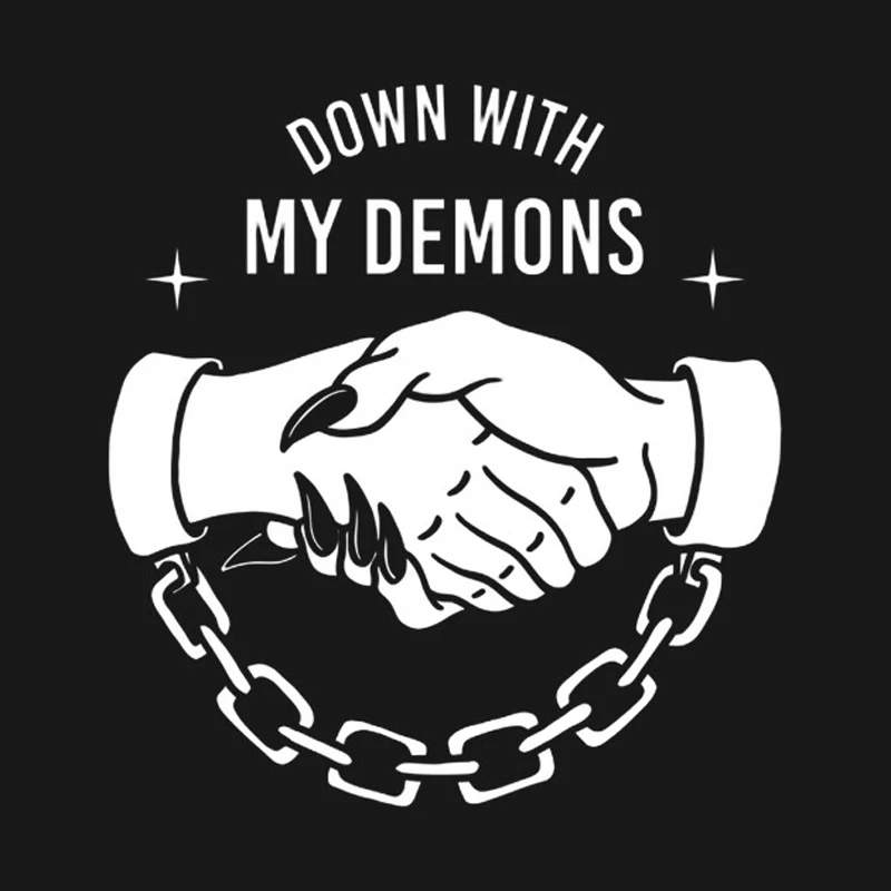 Футболка унисекс с надписью My Demon забавная женская футболка круглым вырезом