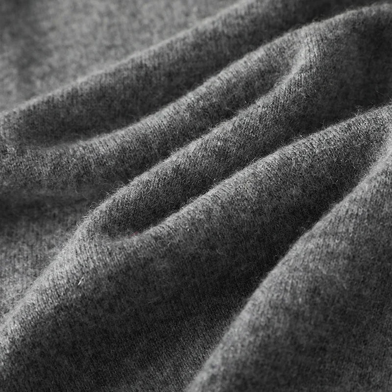 Свитер из чистой мериносовой шерсти 100% зимний мужской повседневный роскошный