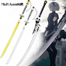 Game NieR Automata 2B Cosplay Weapon Long Sword Wooden 2B Long Knife Cosplay Props White Contract Longsword 9S 9s Short Knife