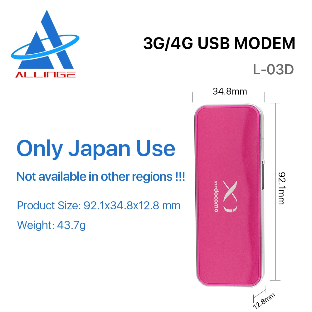 

Японские розовые 3G 4 аппарат не привязан к оператору сотовой связи USB модем интерфейсом USB Сетевая Мини 100 Мбит/с слотом для sim-карты адаптер Б...