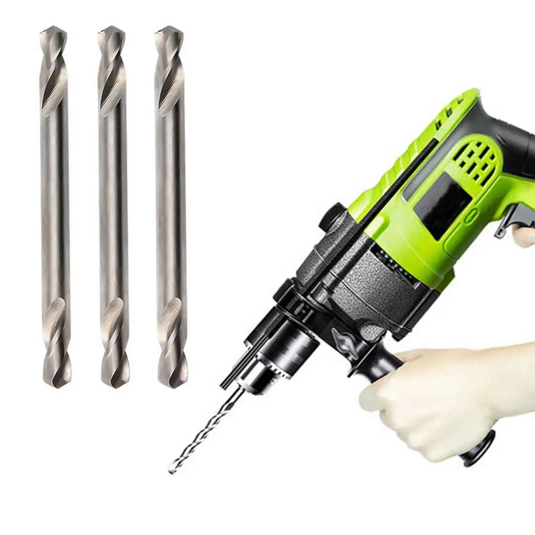 

HSS Center Drills Bits Double-head Drill 3MM/4MM/5MM Electric Drill Mini Twist Drill for Copper Stainless Steel